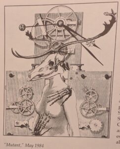 1984, "Mutant". Included in Ecstatic Incisions, p.6.