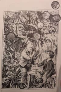 1989, "Bubbles" (October 1989 t-shirt of the month club). Included in Ecstatic Incisions, p.32.