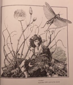 1990, "Escapee". September 1990 t-shirt of the month. Included in Ecstatic Incisions, p.29.