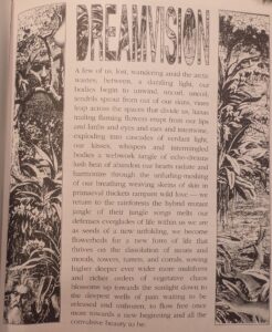 1991, Illustration for "Dreamvision" by Keehn. Included in Ecstatic Incisions, p.57.