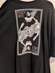 2003, Potlatch 12 collage t-shirt