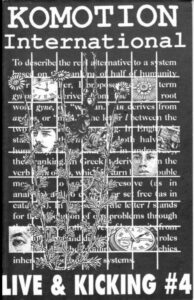 Komotion International 4 cover, collage by Freddie Baer