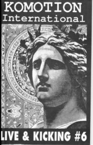 Komotion International 6 cover, collage by Freddie Baer