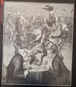 1991, "Trump Card" (November 1991 t-shirt of the month). Included in Ecstatic Incisions, p.17.