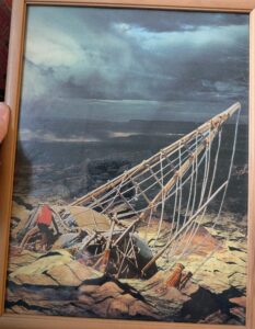 1997 - Catching Fish in Chaotic Waters, Nov. 1997 - collage illustration for "Against the Megamachine"