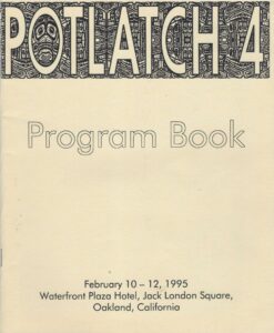 1995, Potlatch 4 program book. Scan by Ian Hagemann.