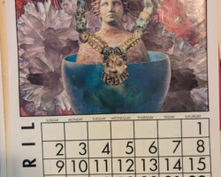 1994 - Calendar Collage, April 1995, by Freddie Baer